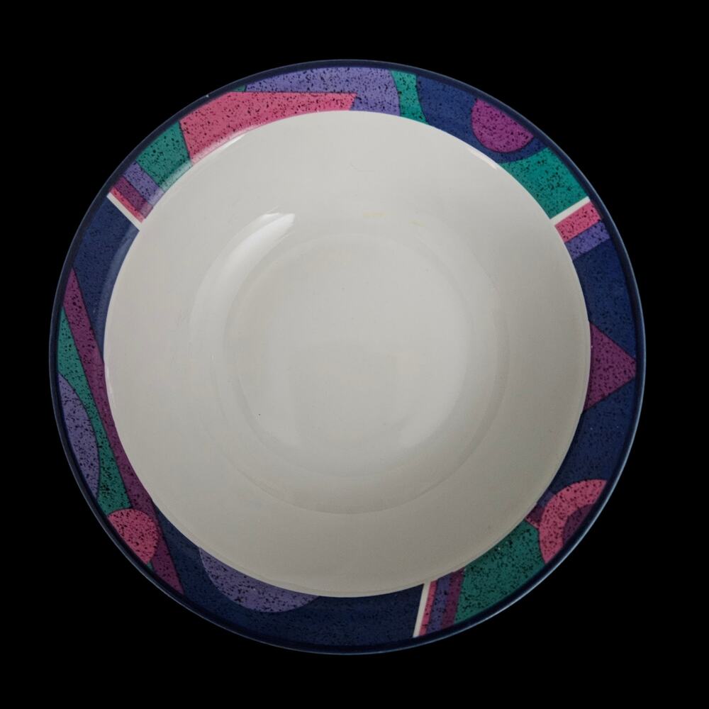 Mikasa Studio Nova Soup Cereal Bowls Set of 2 Abstract Geometric Japan